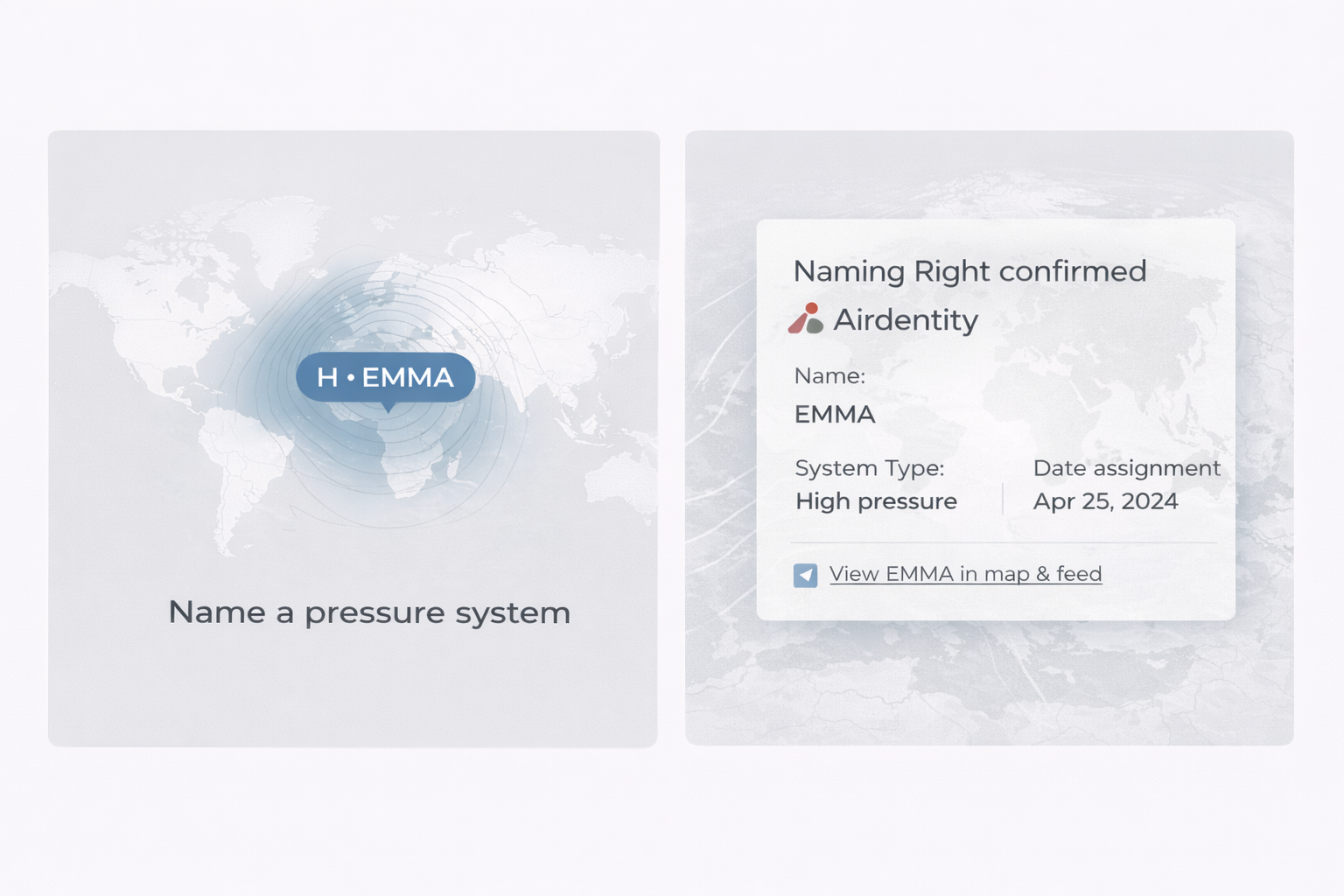 Digital naming right for a GOLBAL pressure system / immaterial naming right, no physical delivery.