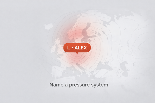 Digital naming right for a regional pressure system / immaterial naming right, no physical delivery.